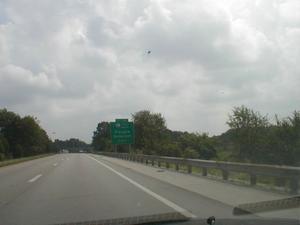 Signage for Exit 43 on I-65. This is the Cumberland Parkway exit.