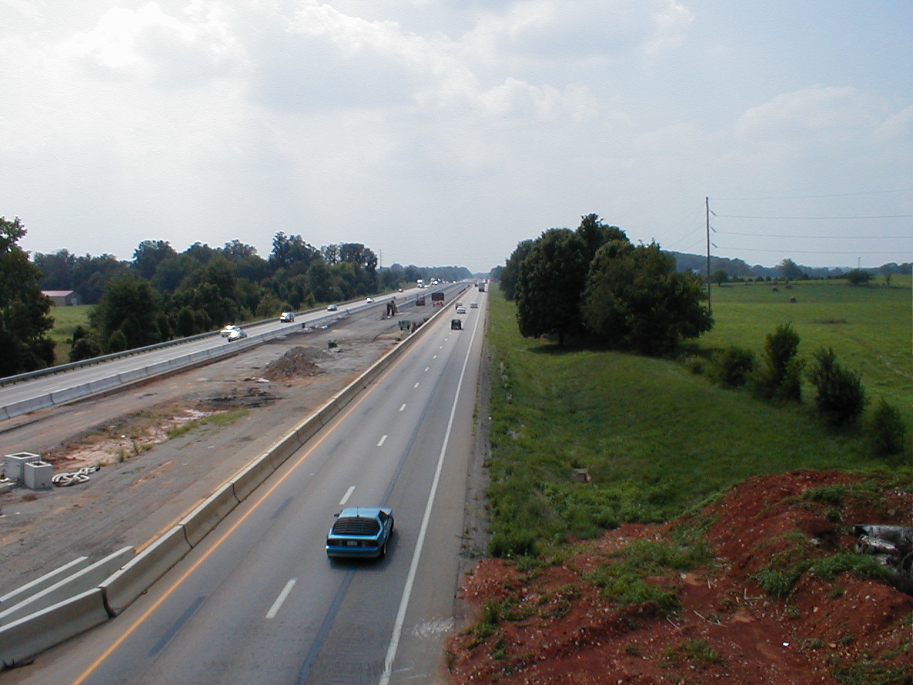 The south bound lanes of I-65.