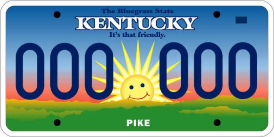 [New Kentucky License Plate]