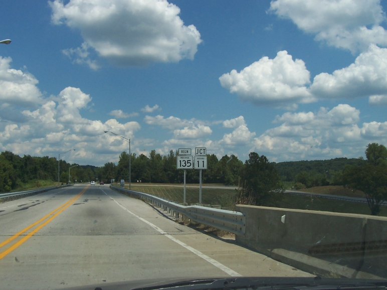 North end of KY 79 on the Matthew E. Welsh Bridge over the Ohio River (Aug. 15, 2004).