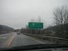"Entering the Bert T. Combs Mountain Parkway" near Salyersville (January 3, 2003)