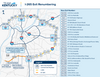 Map of the new I-265 exit numbers in Louisville and Southern Indiana, with KY 841 exits to be named only (Kentucky Transportation Cabinet graphic)