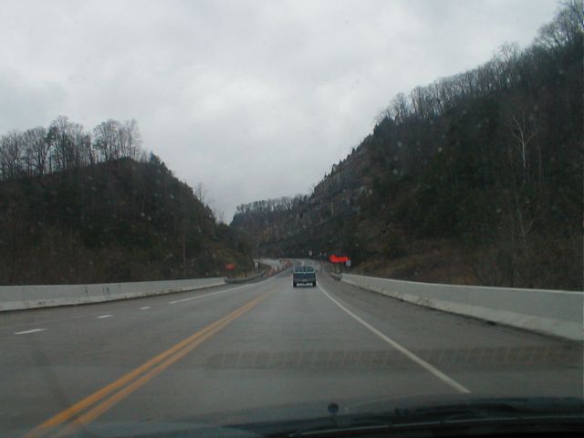 Beginning of KY 645 at KY 40 in Martin County (January 3, 2003)