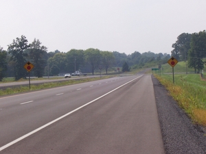 Newly constructed stretch of KY 80 in Calloway County (Sept. 5, 2005).