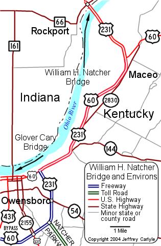 [William H. Natcher Bridge Location Map (2002)]