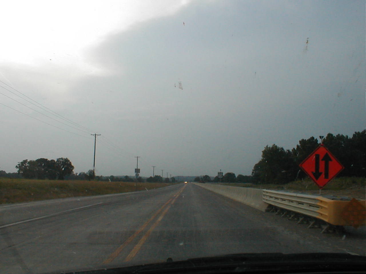 A ramp under construction at the intersection of IN 66 and US 231.