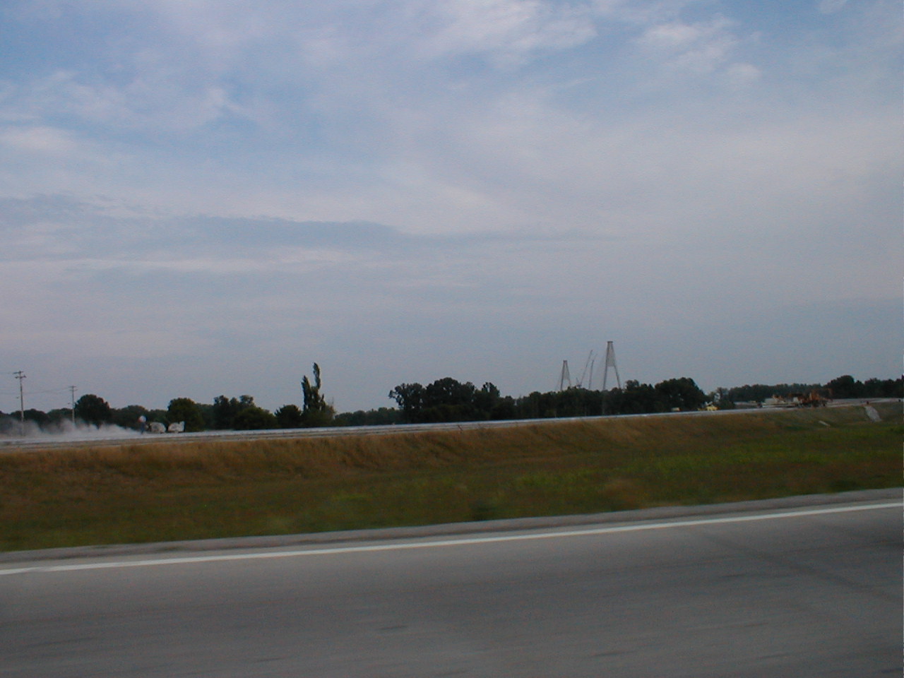 Construction on the Indiana approach.