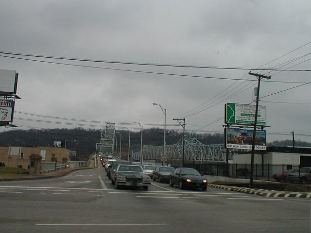 US 23 Spur - The 12th and 13th Street Bridges in Ashland (January 3, 2003)